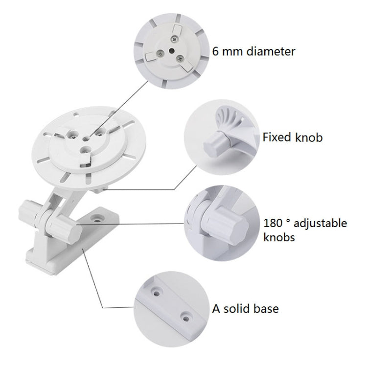 Punch-free Plastic Bracket for Surveillance Swing-head Cameras, For Swing-head Cameras Punch-free Plastic Bracket for Surveillance Swing-head Cameras, For Swing-head Cameras